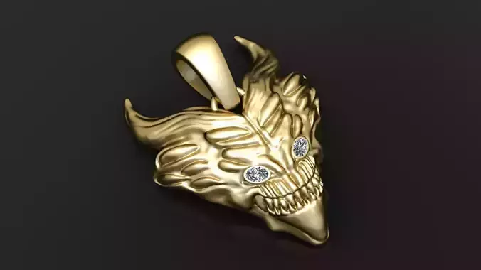 GOTHIS DEVIL PENDANT 3D PRINTABLE MODEL 