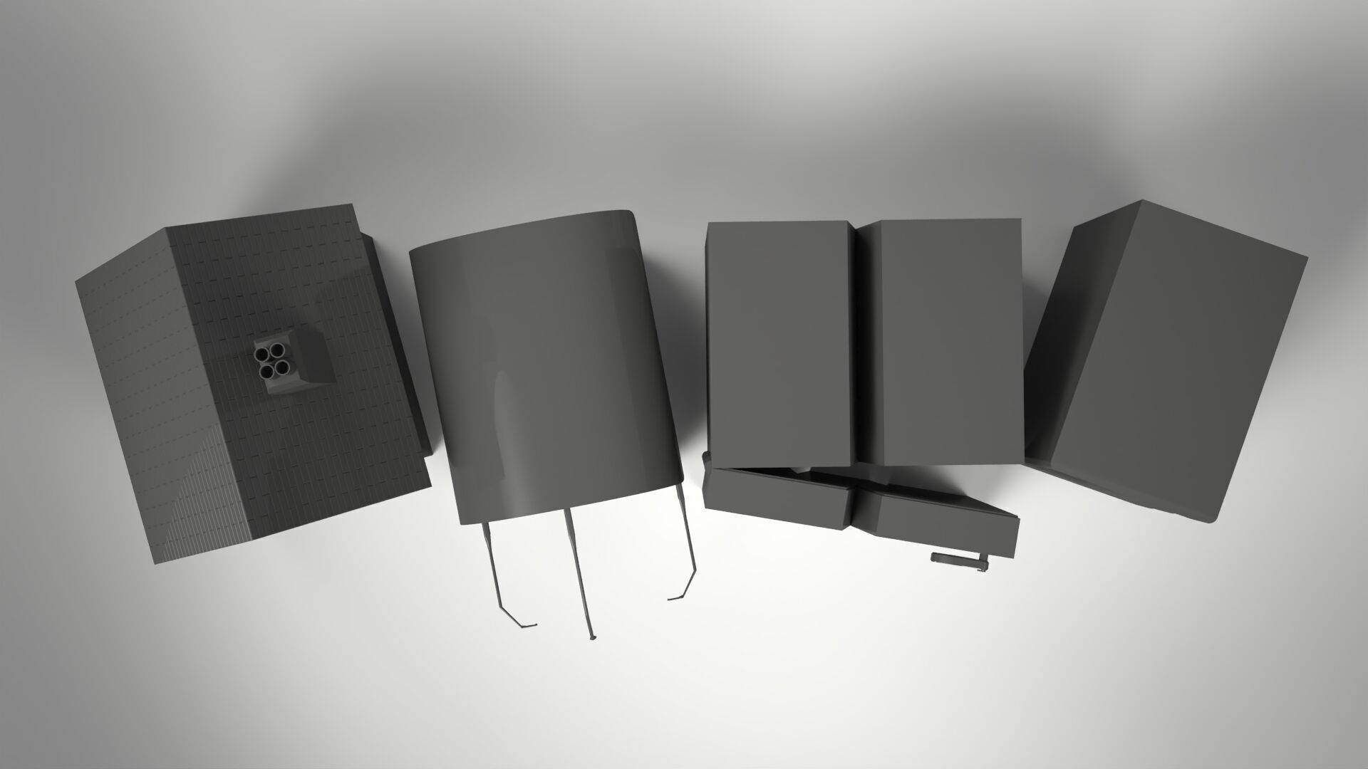 Home Ornamental Letters with House Designs 3D print model_2