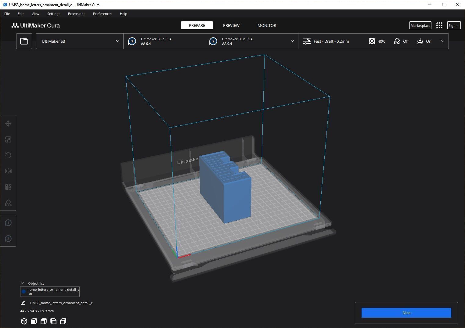 Home Ornamental Letters with House Designs 3D print model_6