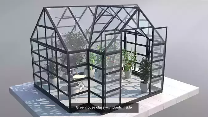 greenhouse set  3D Model Collection