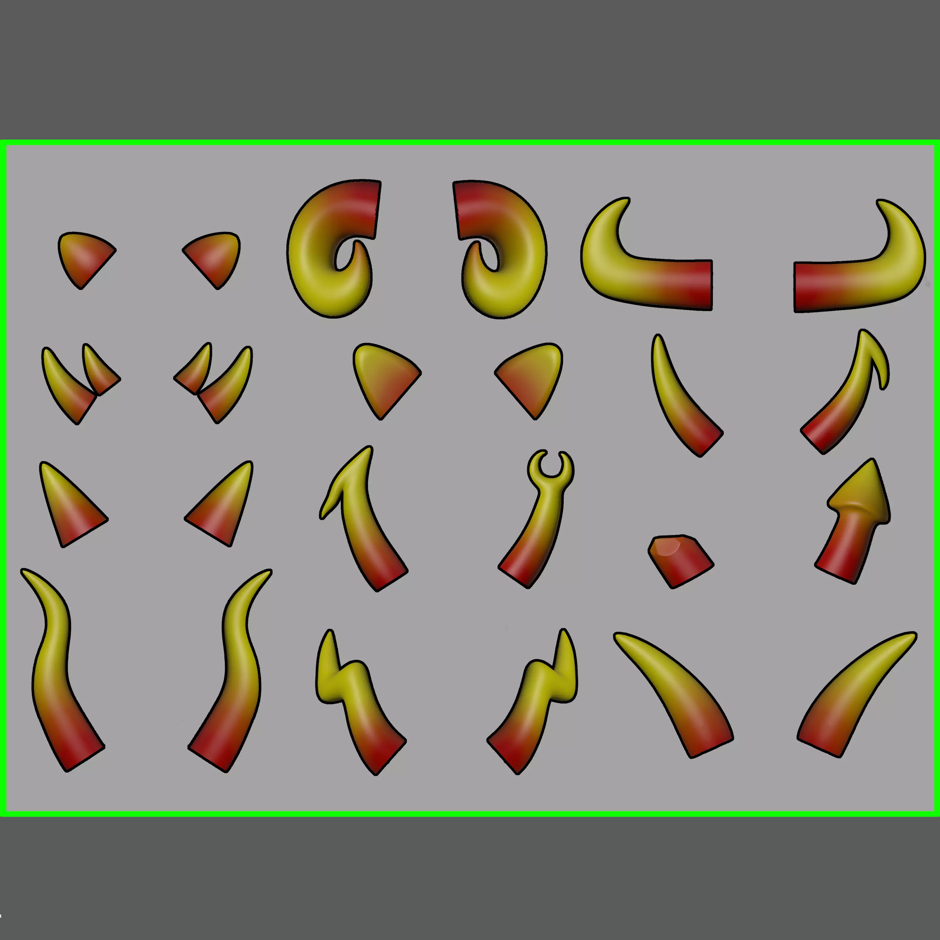 Troll Cosplay Horns 3D print model_0