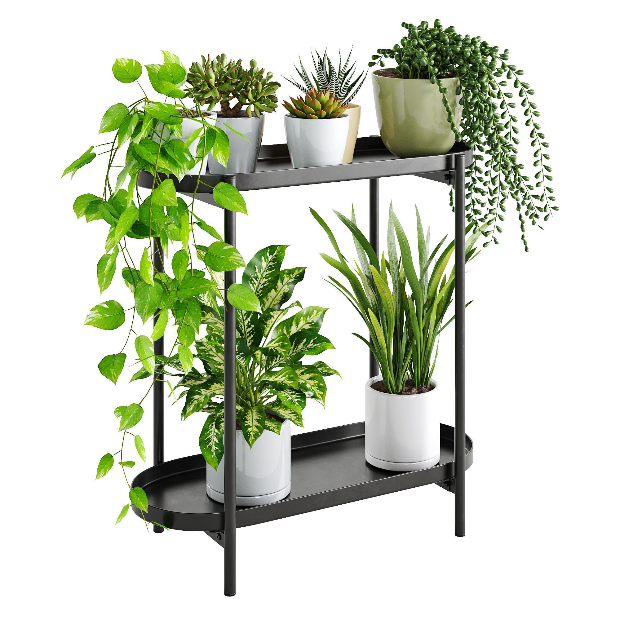 Houseplant 88 Olivblad plant stand 3D model_2
