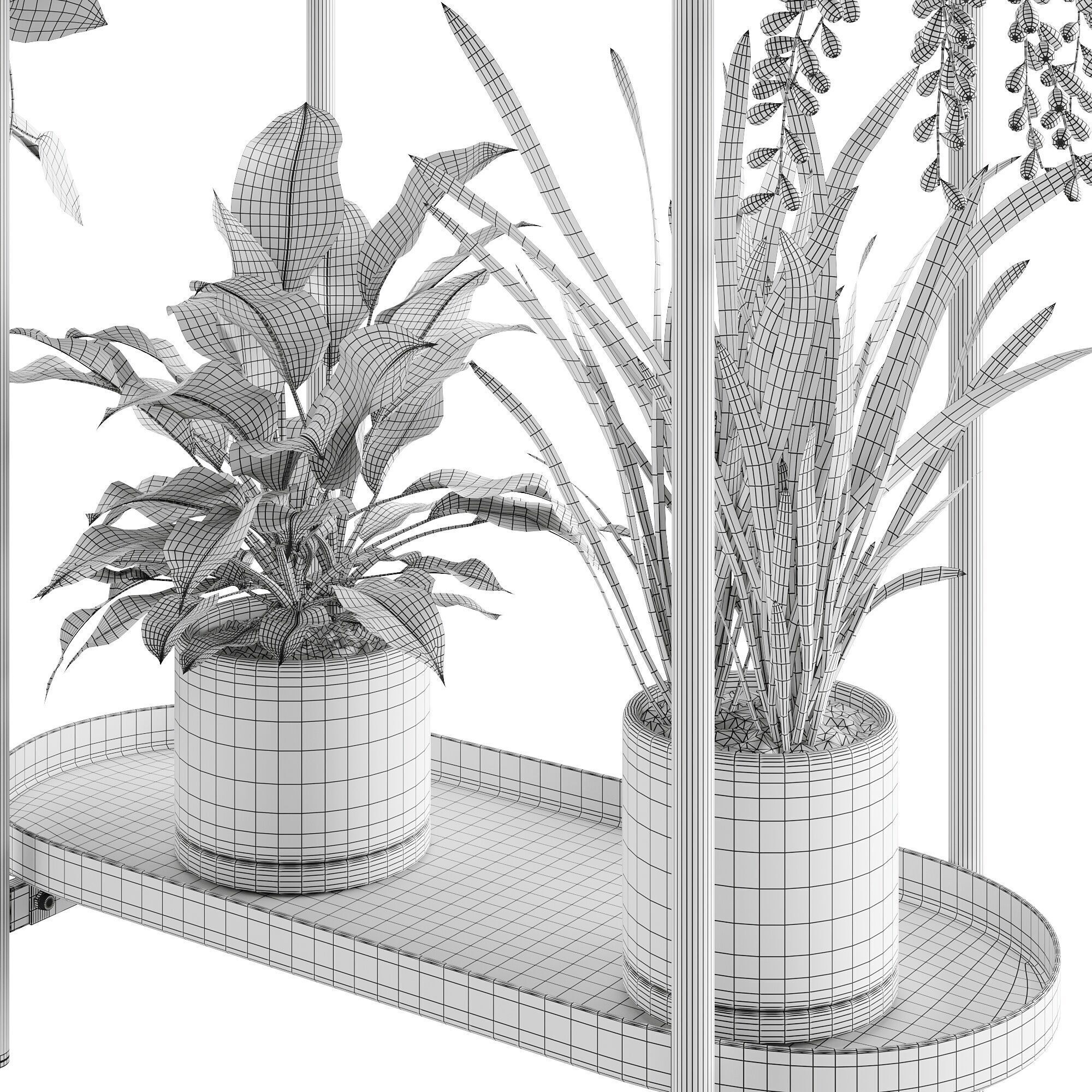Houseplant 88 Olivblad plant stand 3D model_5