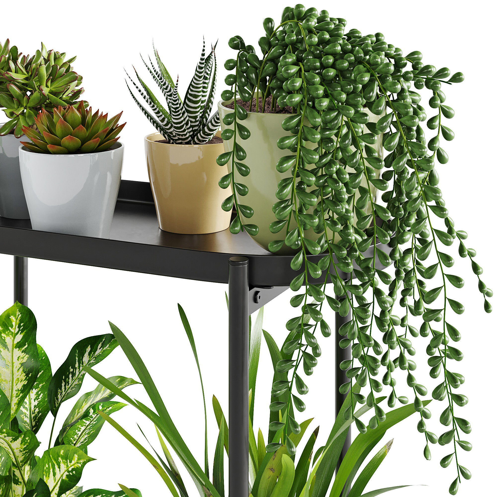 Houseplant 88 Olivblad plant stand 3D model_6
