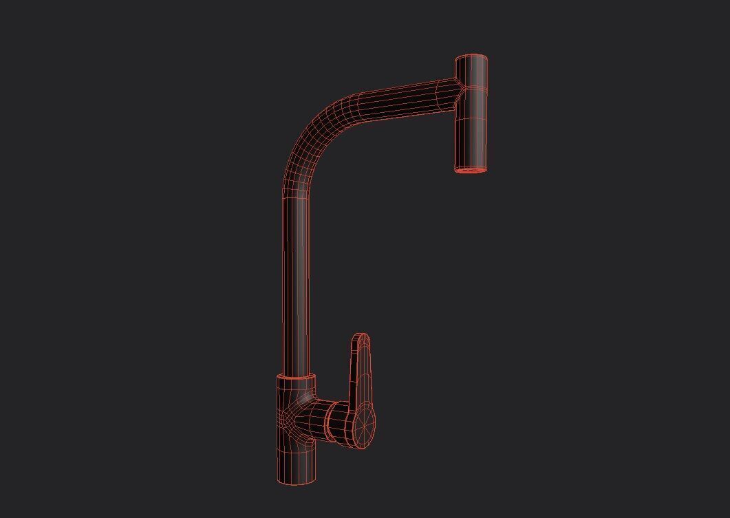Faucet M13 Low-poly 3D model_1