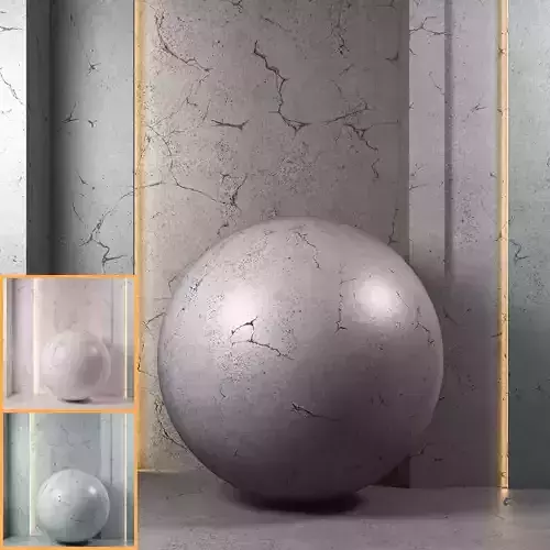 4K Worn Concrete Textures  - Seamless PBR - 3 Patterns