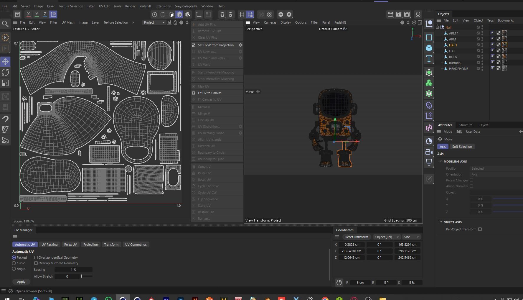 Retro Phoned Head Cute Robot Low-poly 3D model_12