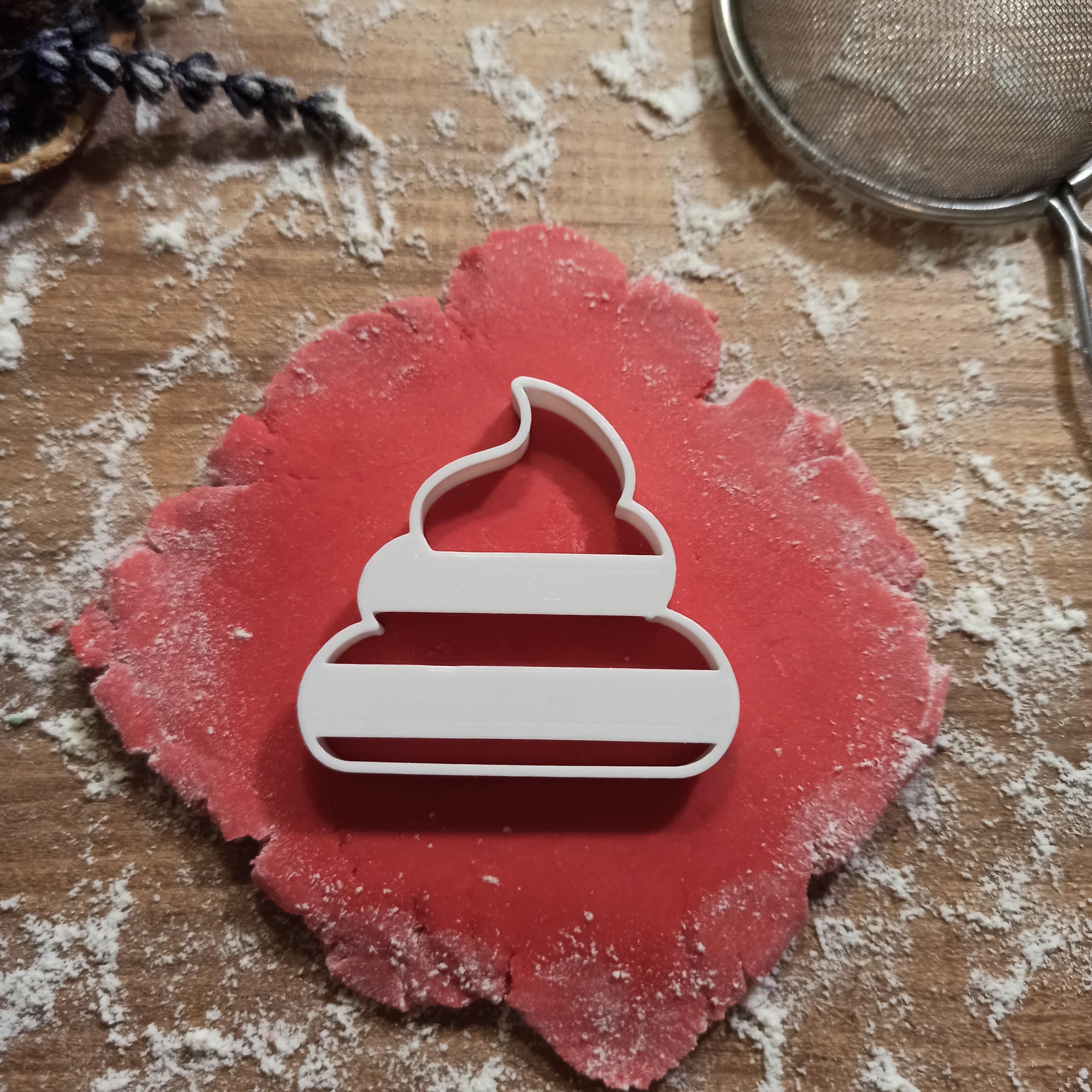 Funny Poop Emoji Cookie Cutter - Eat Me - Shit - Poo Emoji Gift 3D print model_3