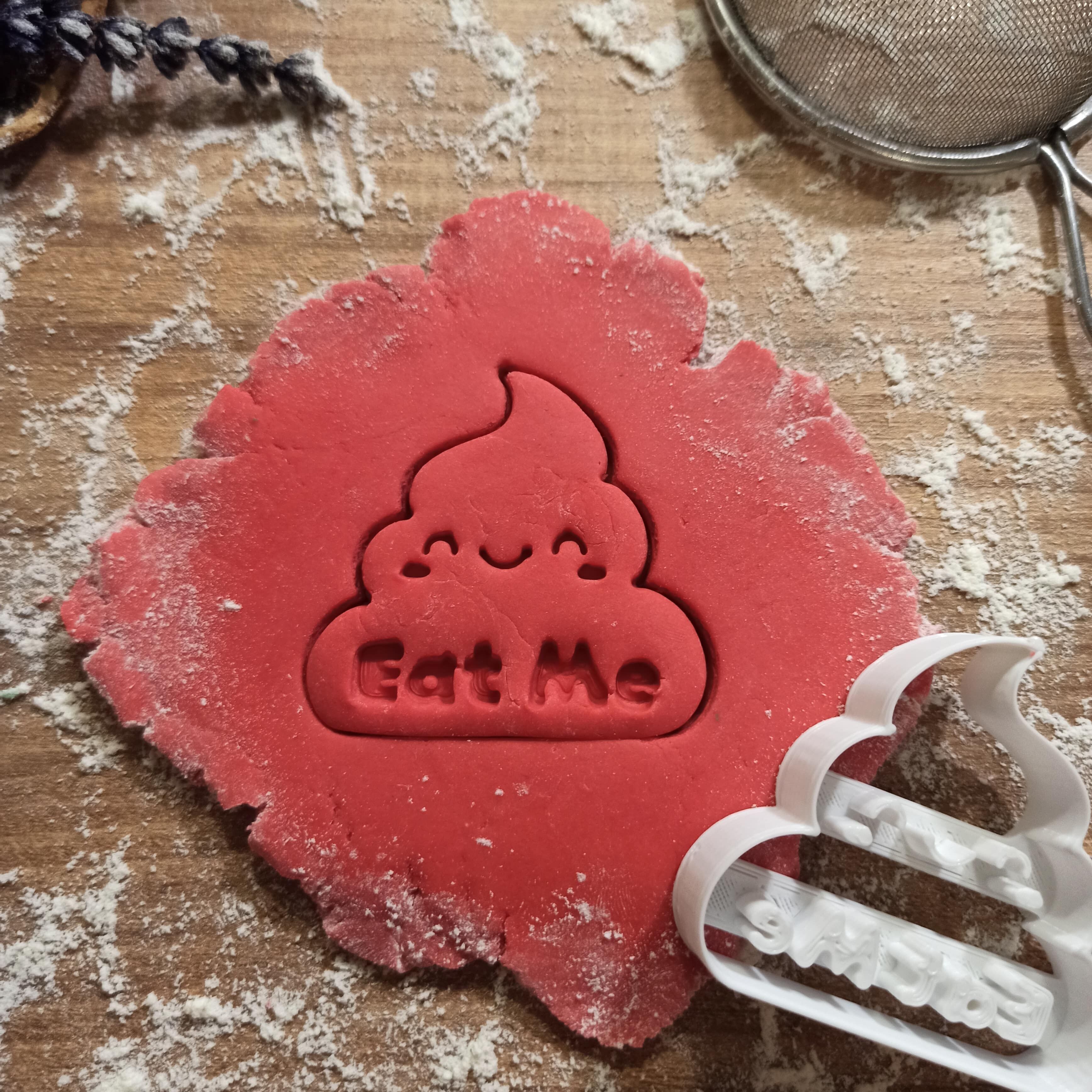Funny Poop Emoji Cookie Cutter - Eat Me - Shit - Poo Emoji Gift 3D print model_5