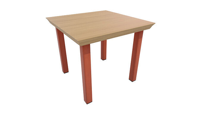 Outdoor Table Low-poly 3D model