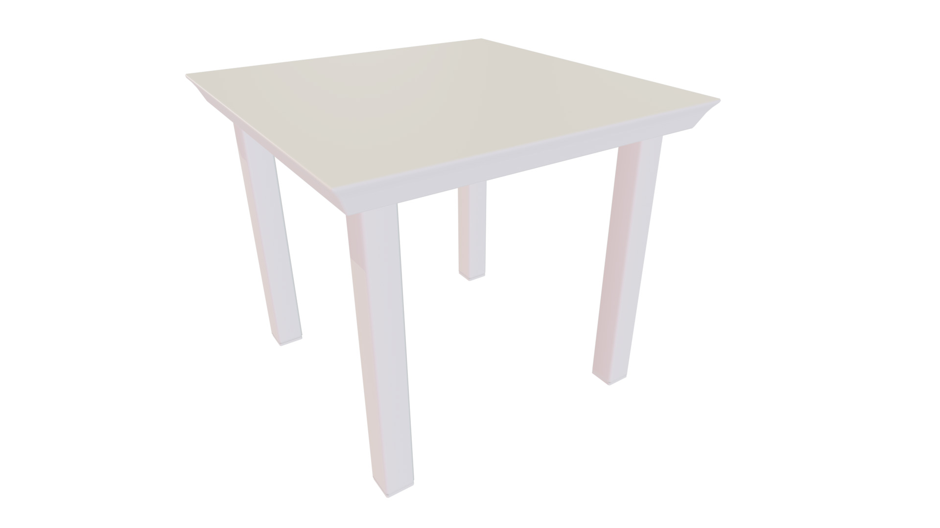 Outdoor Table Low-poly 3D model_5
