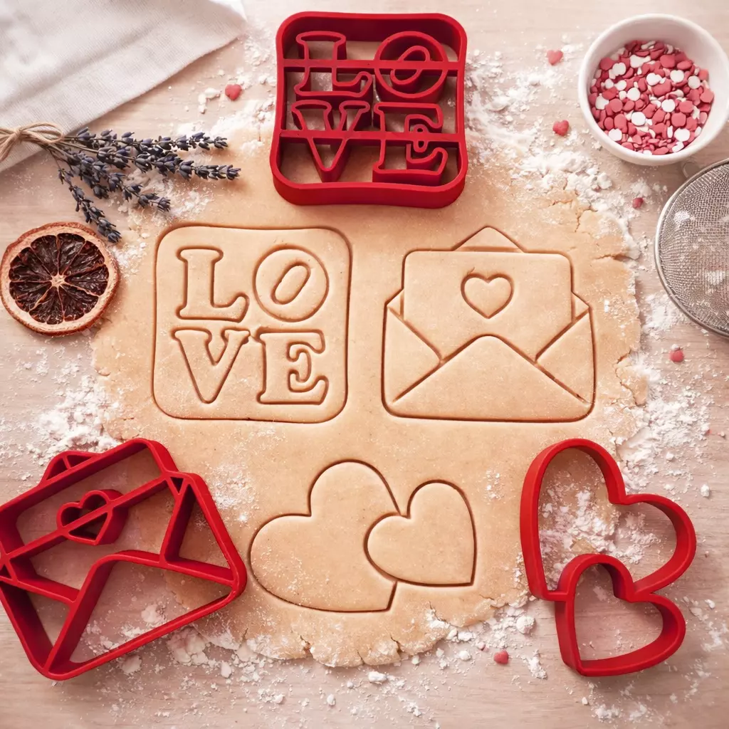 Love Cookie Cutter Set - Valentines Day Gift 3D print model