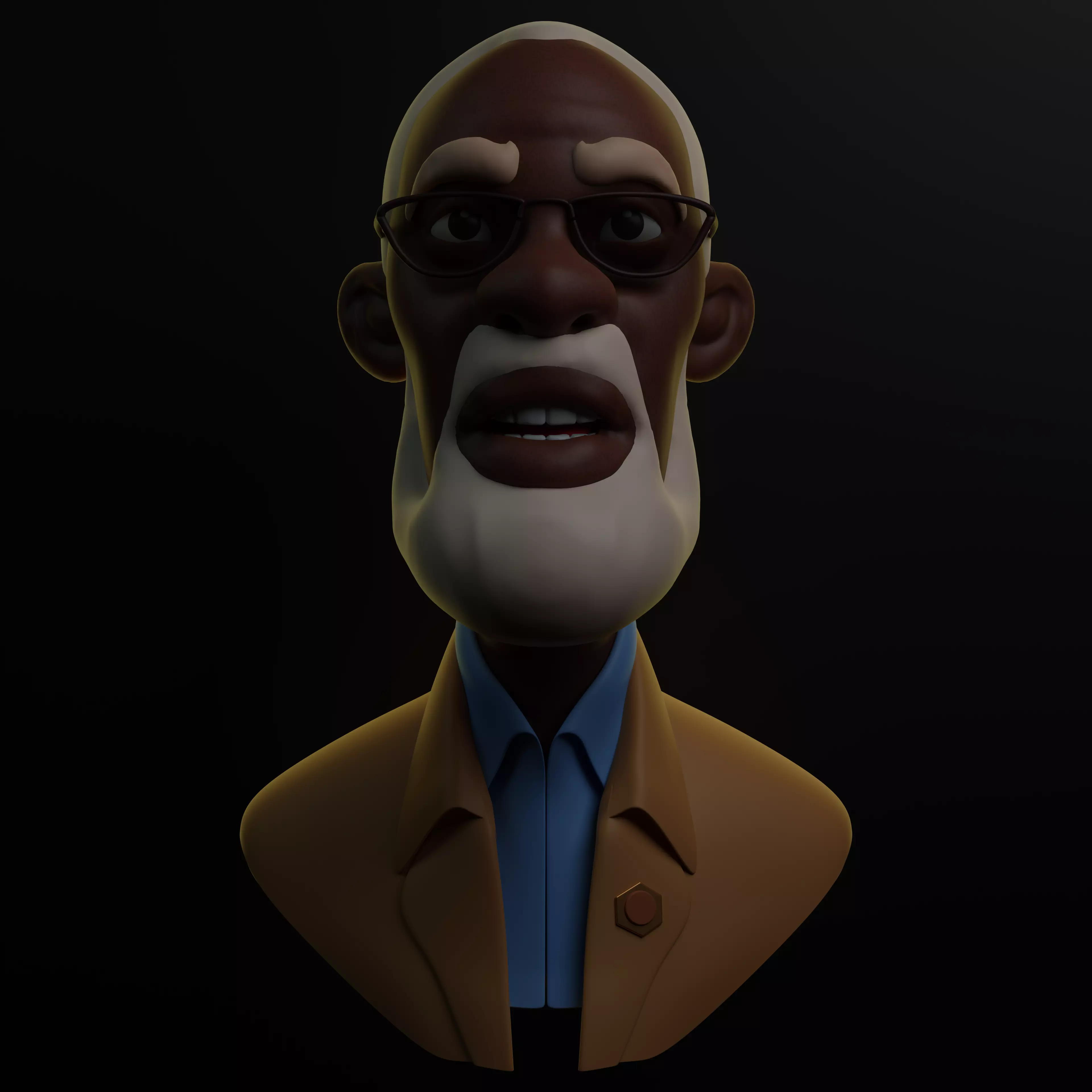Stylized Old Man 3D model