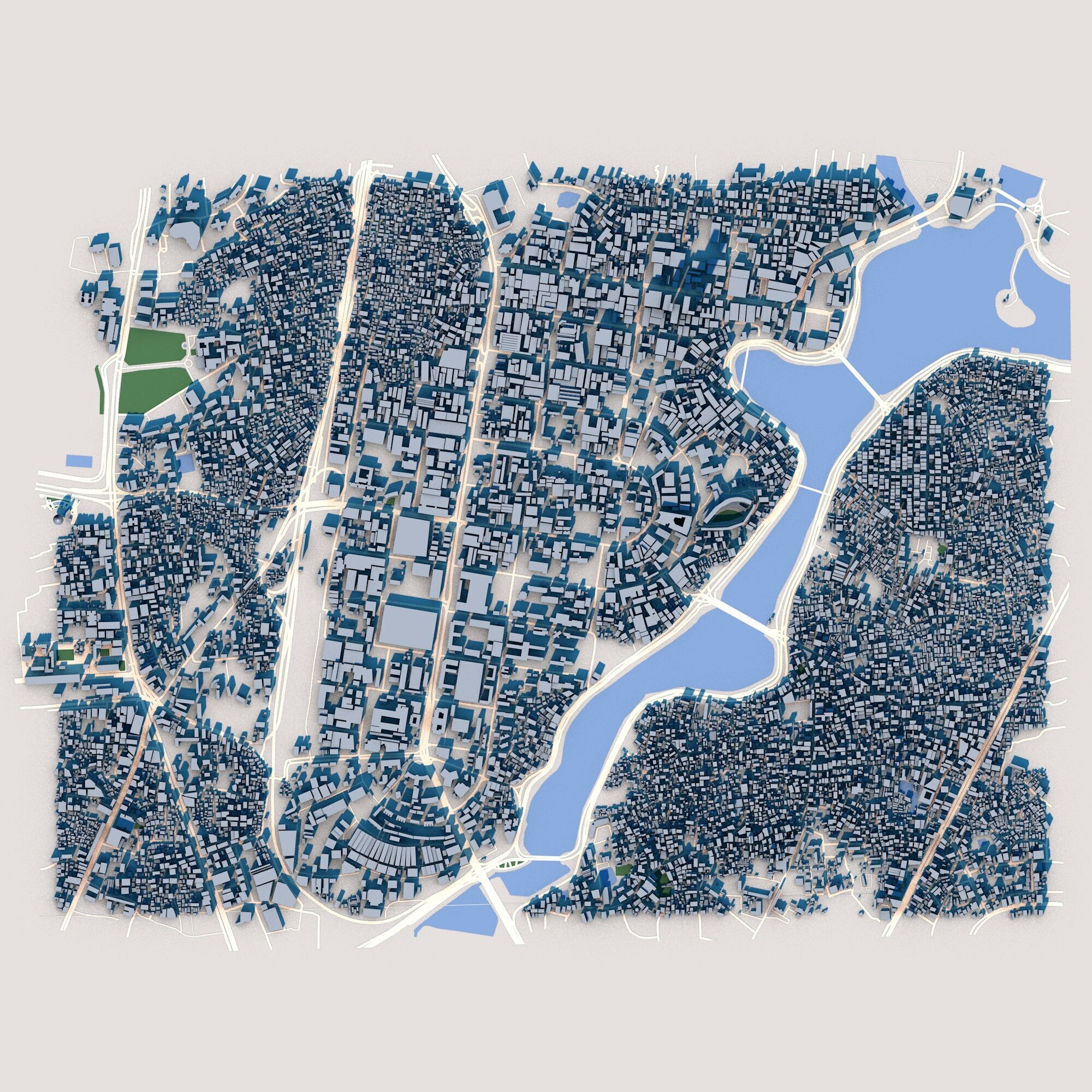 Dhaka City Bangladesh 3D model_1