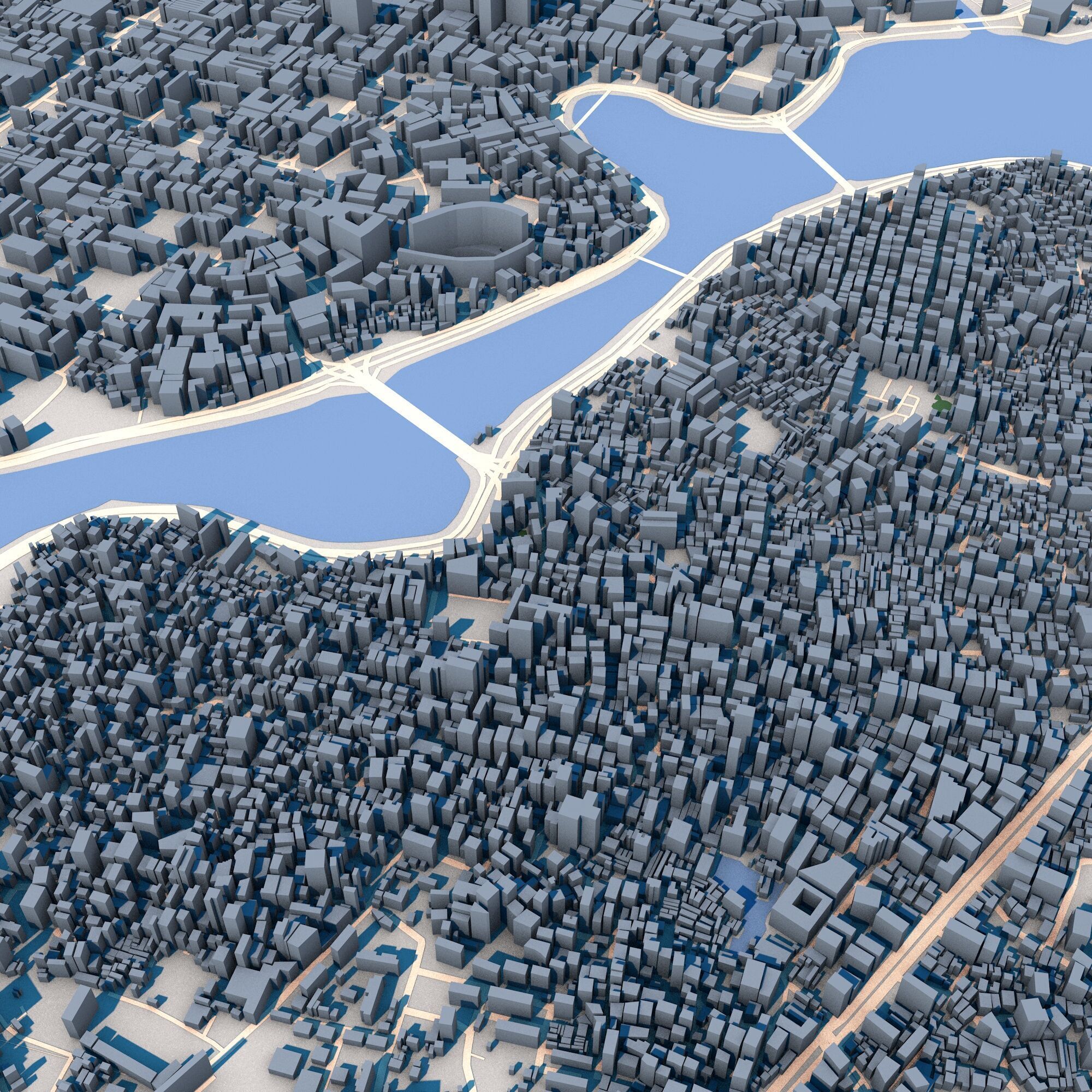 Dhaka City Bangladesh 3D model_4