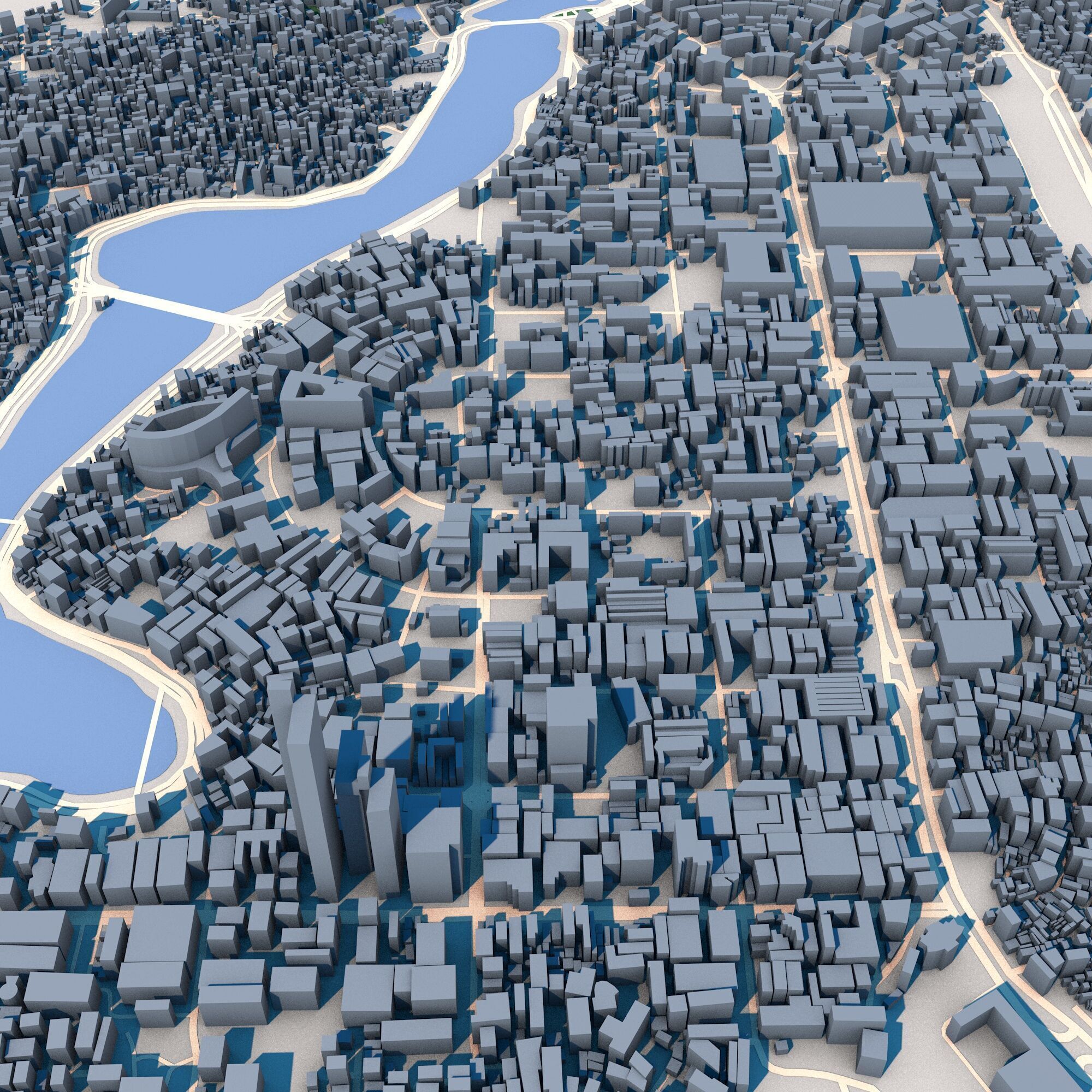 Dhaka City Bangladesh 3D model_7