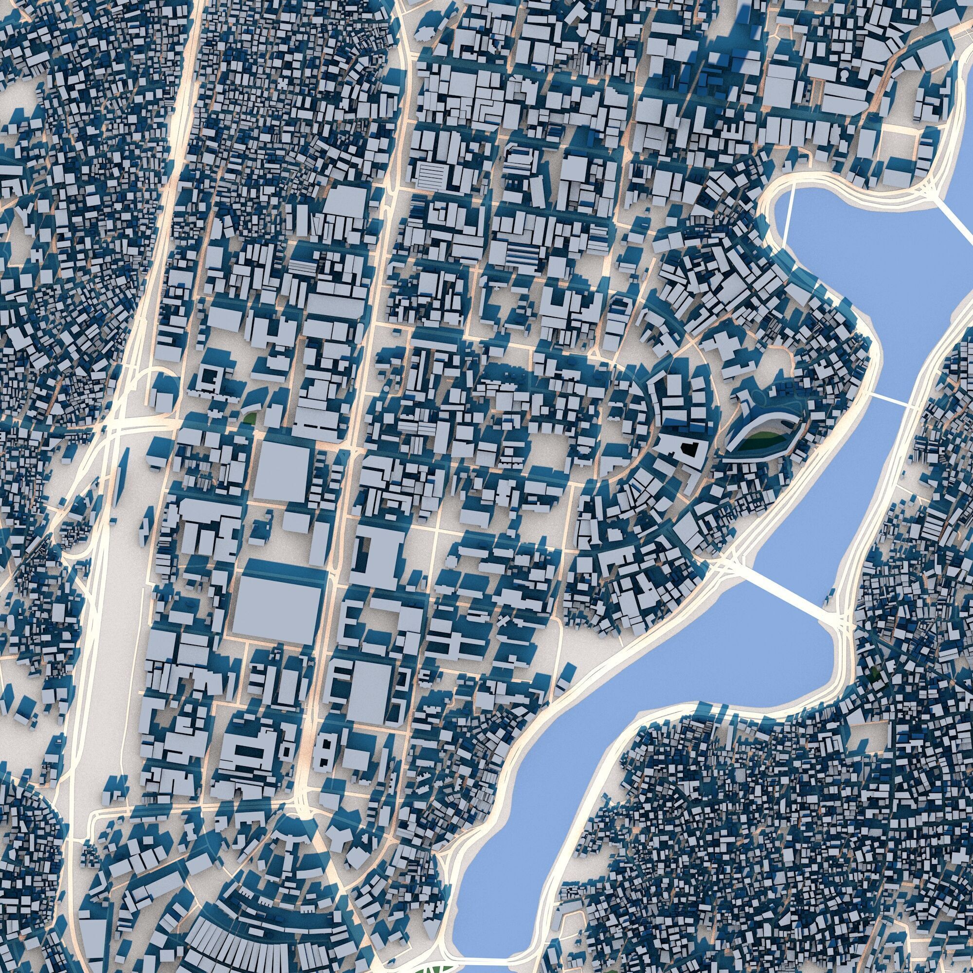 Dhaka City Bangladesh 3D model_2