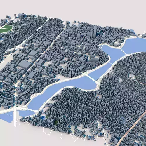 Dhaka City Bangladesh 3D model
