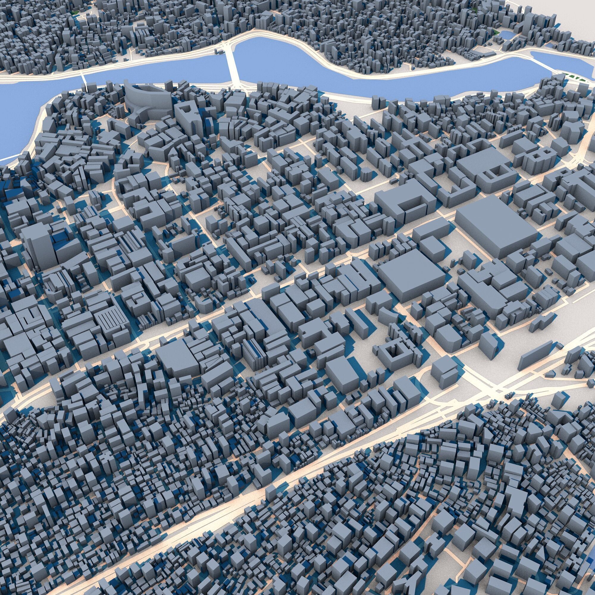 Dhaka City Bangladesh 3D model_8