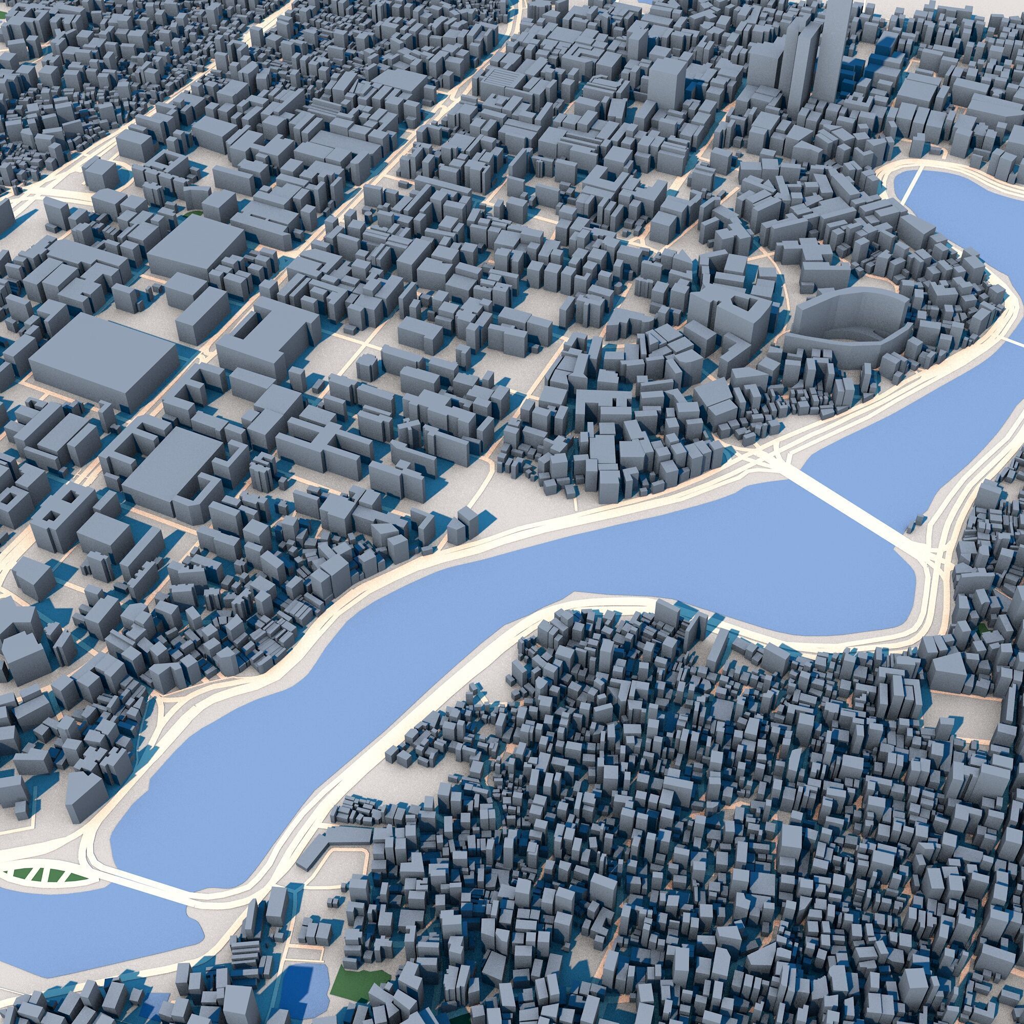 Dhaka City Bangladesh 3D model_3