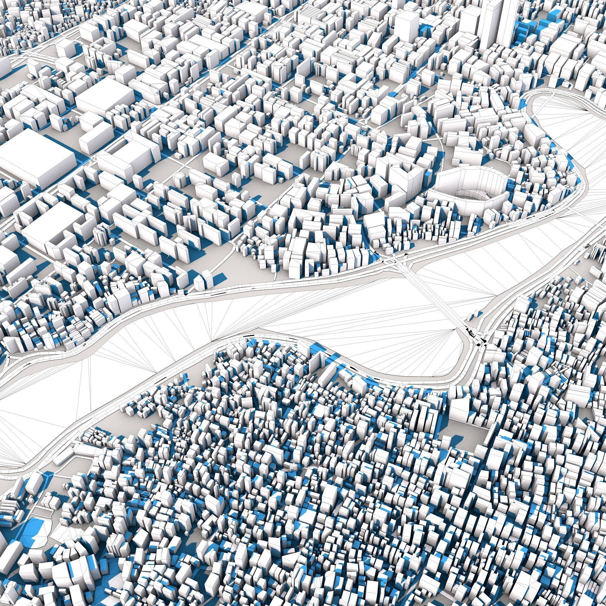 Dhaka City Bangladesh 3D model_10