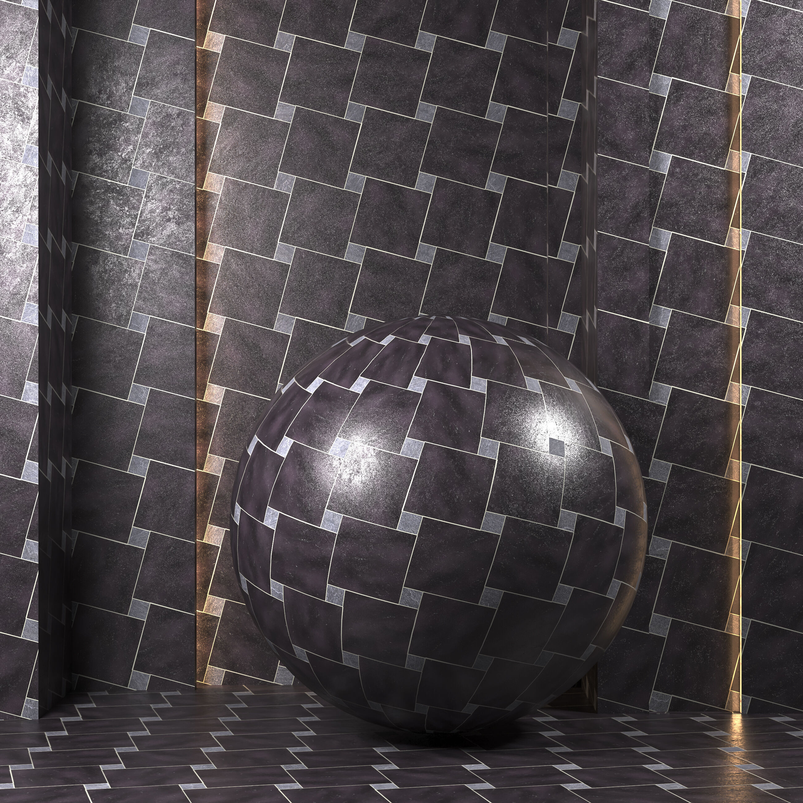 4K Floor Tile Textures - Premium PBR - 4 Patterns - Floor Tiles Texture_4