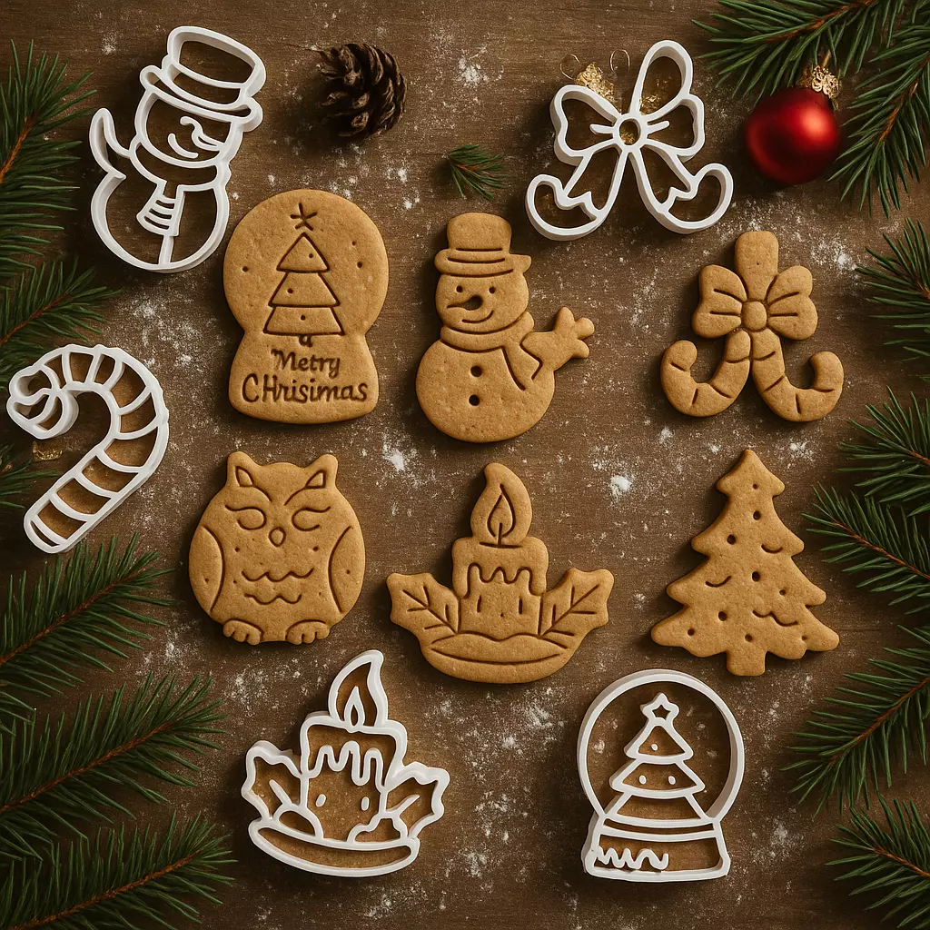 6 pcs Christmas Cookie Cutter - Mini Bundle Cute Cutters 3D print model_0