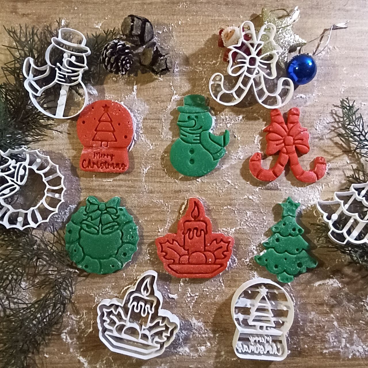 6 pcs Christmas Cookie Cutter - Mini Bundle Cute Cutters 3D print model_8
