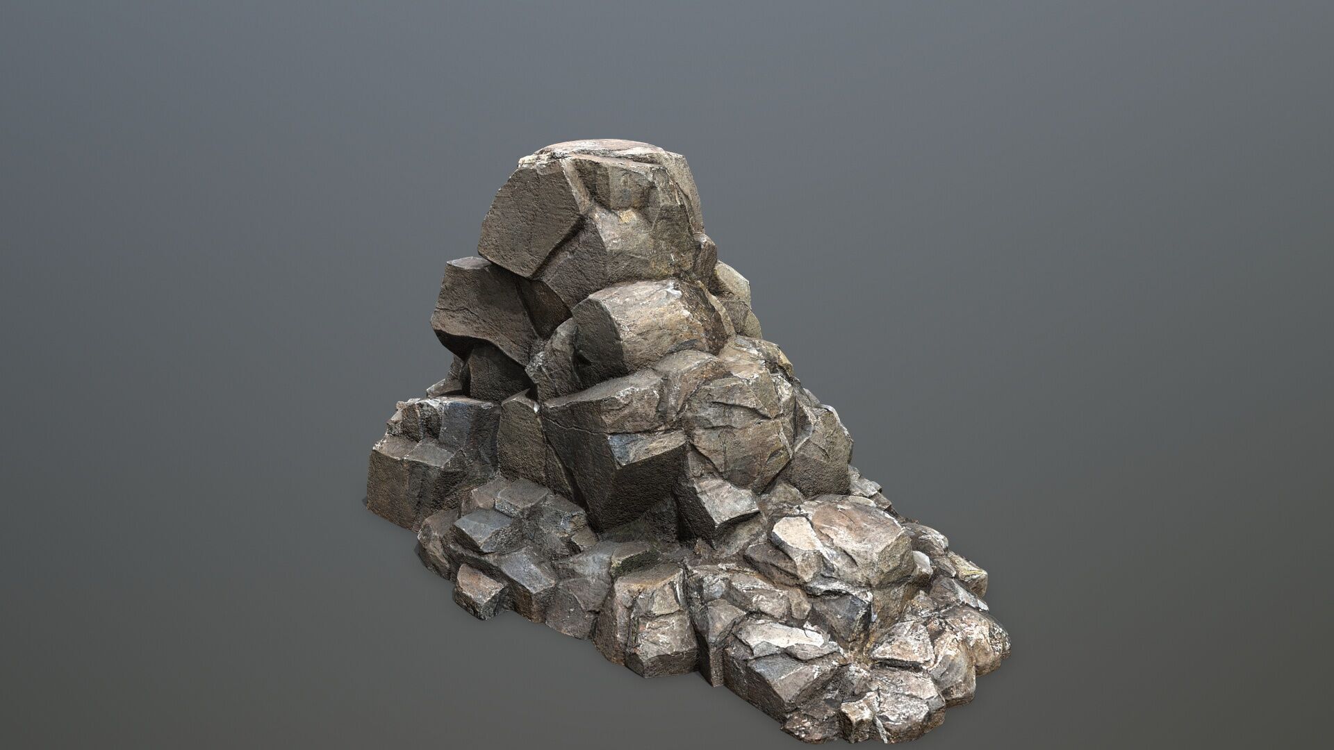 Cliff Mountain Low-poly 3D model_6