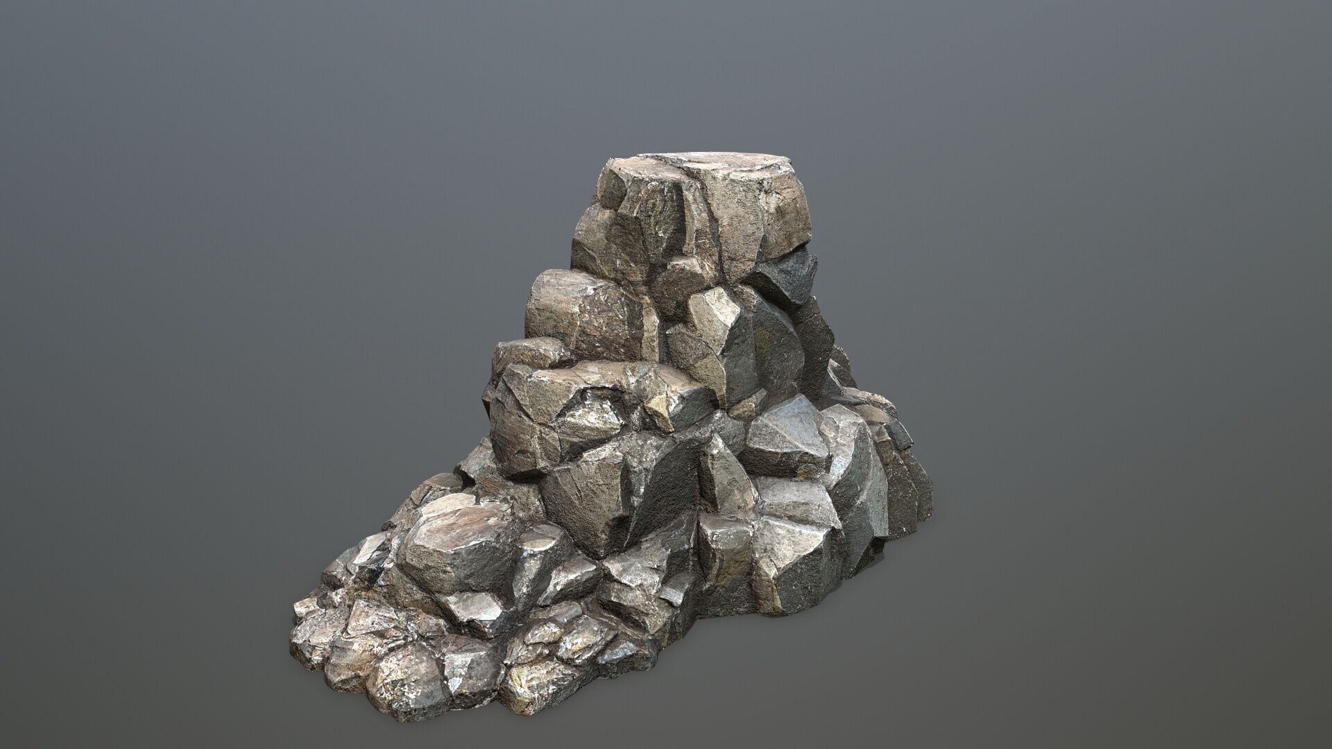 Cliff Mountain Low-poly 3D model_8