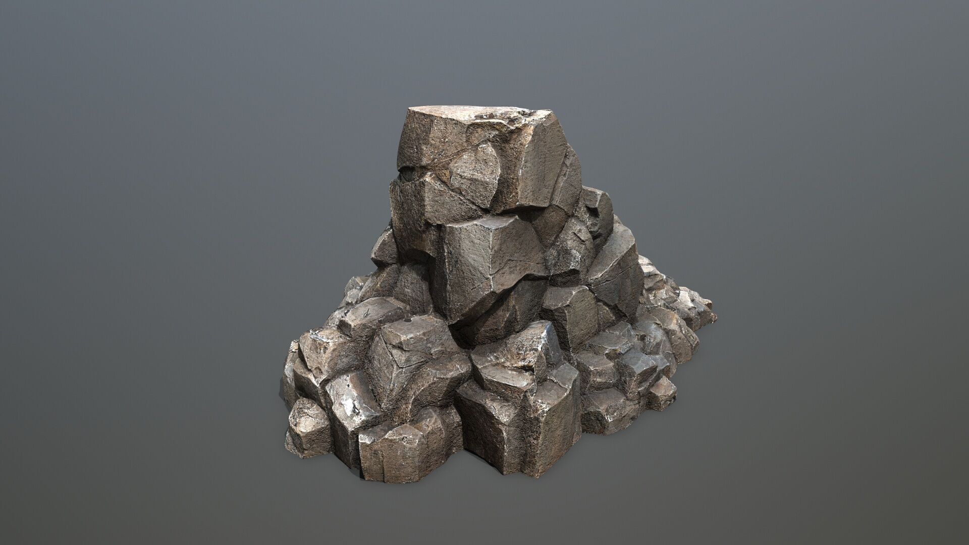 Cliff Mountain Low-poly 3D model_12