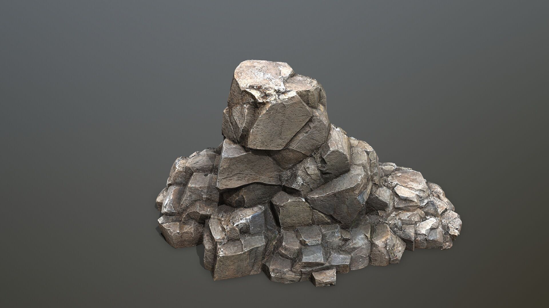 Cliff Mountain Low-poly 3D model_13