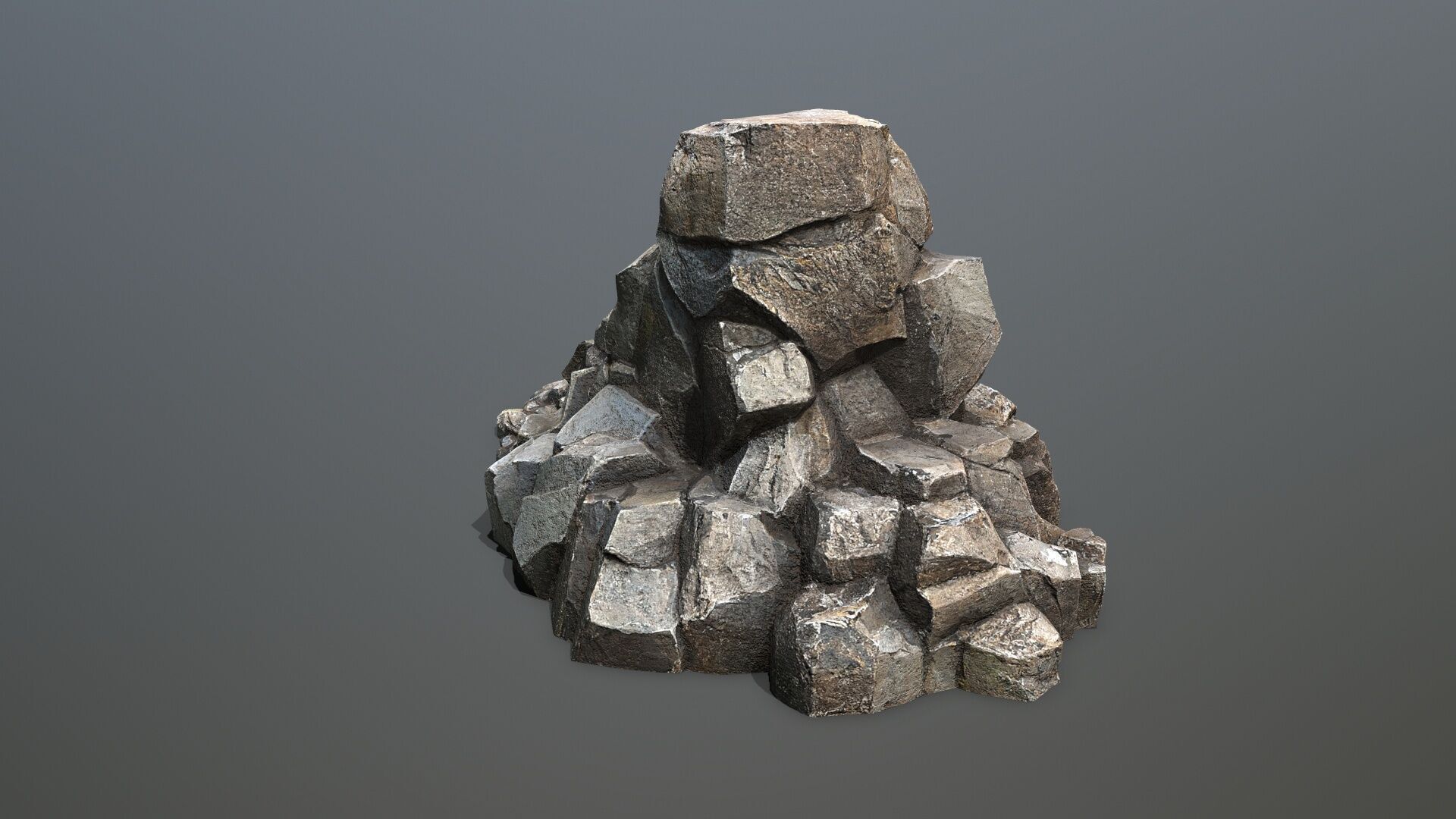 Cliff Mountain Low-poly 3D model_11