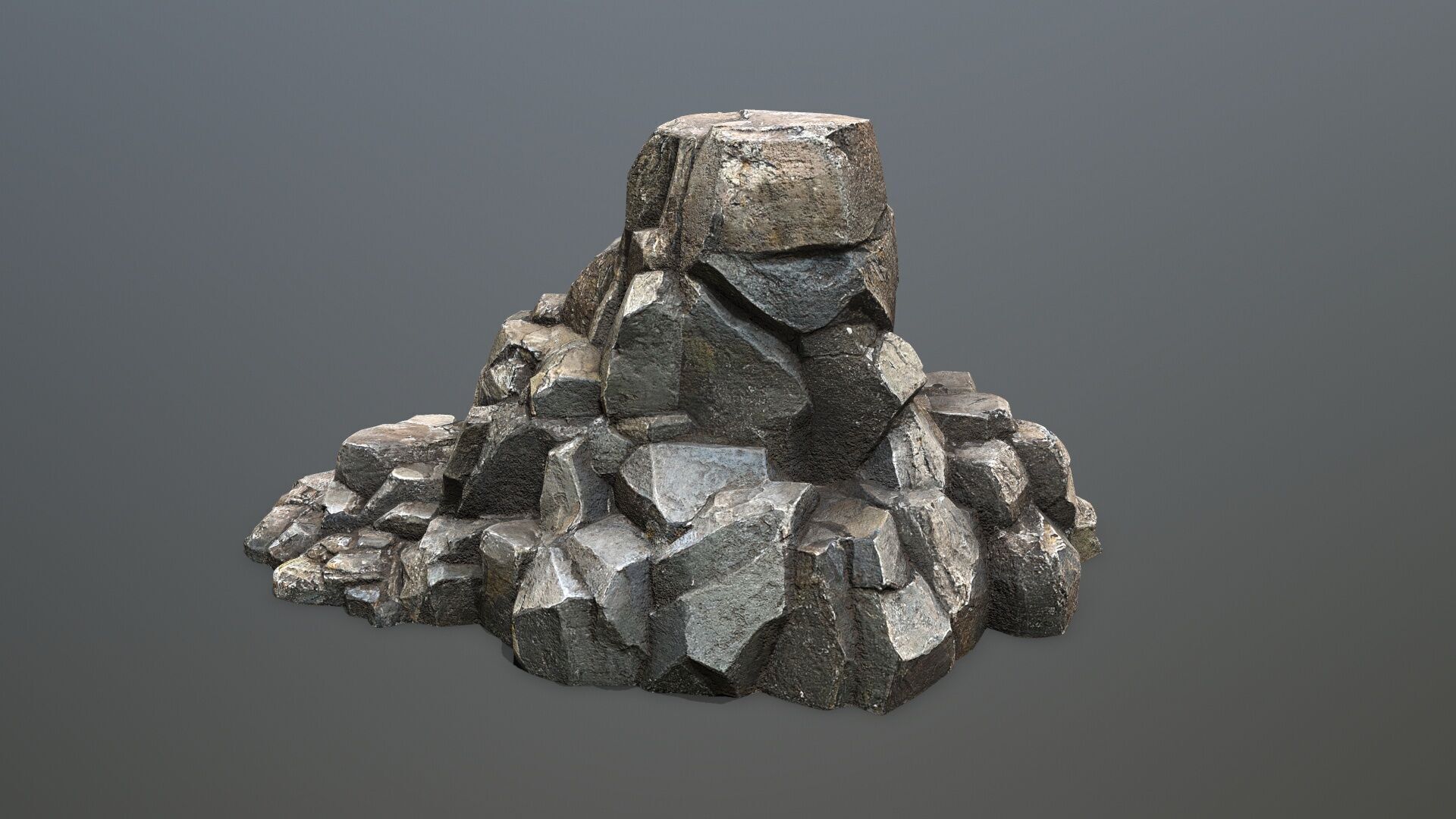 Cliff Mountain Low-poly 3D model_10