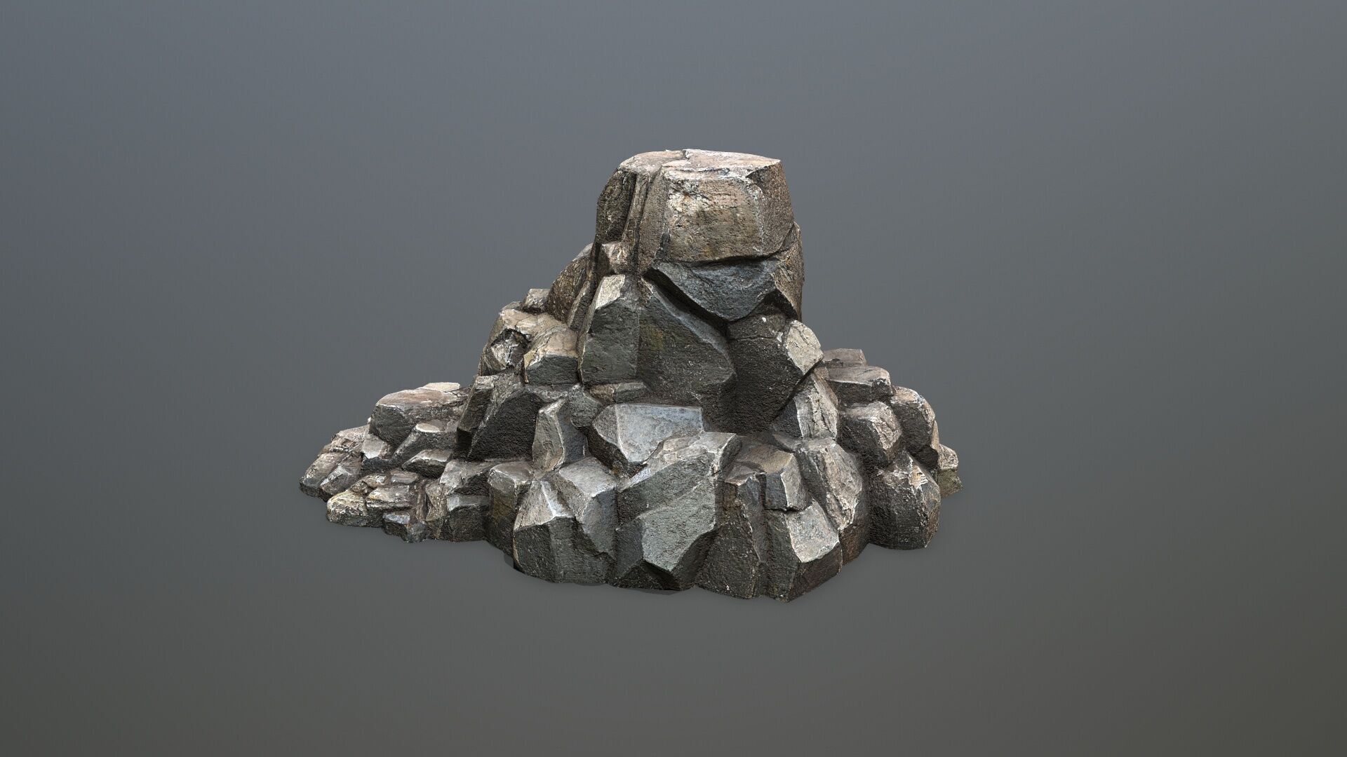 Cliff Mountain Low-poly 3D model_9