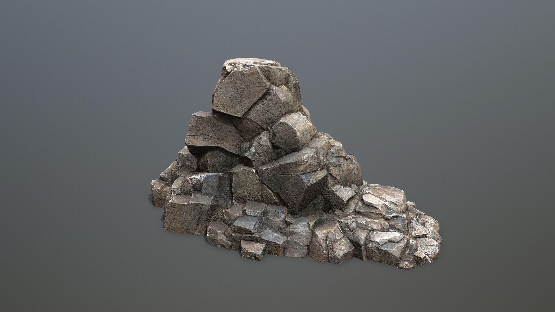 Cliff Mountain Low-poly 3D model_5