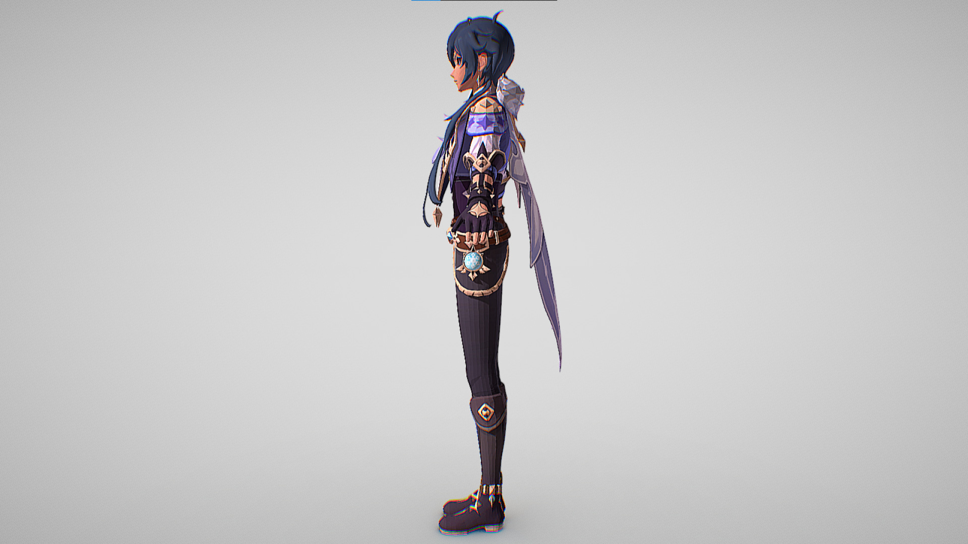 Kaeya - Genshin Impact Low-poly 3D model_5