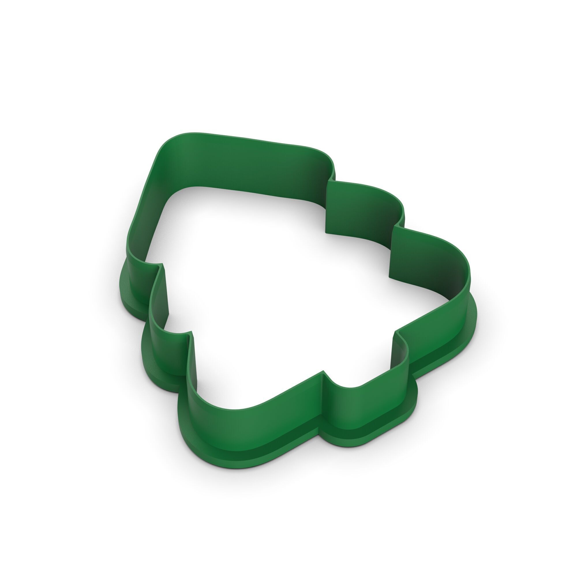 Christmas Tree Cookie Cutter - 3 Size - Christmas Tree Shape 3D print model_3