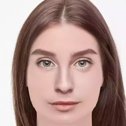 Sara Jimenez Head - No Hair - Low poly head for game