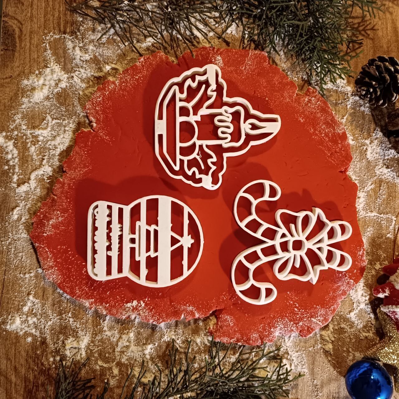 3 pcs Christmas Cookie Cutter - Mini Bundle Cute Cutters 3D print model_3