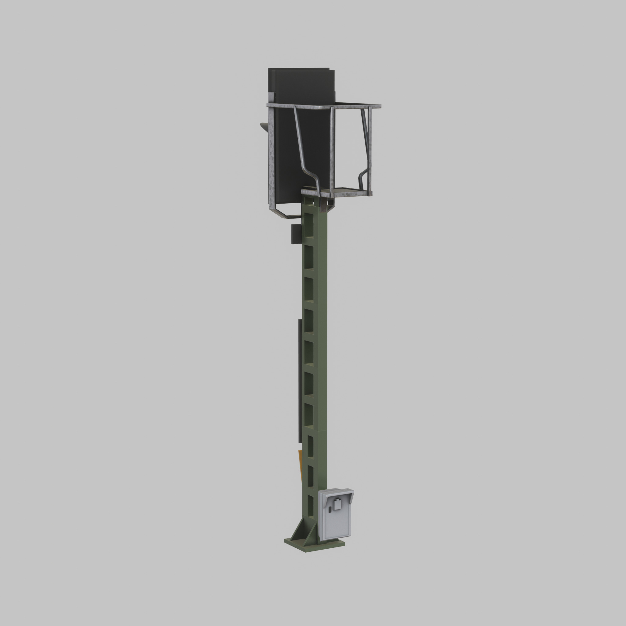 KS Railway Signal Post 4500mm Version-7 Low-poly 3D model_23