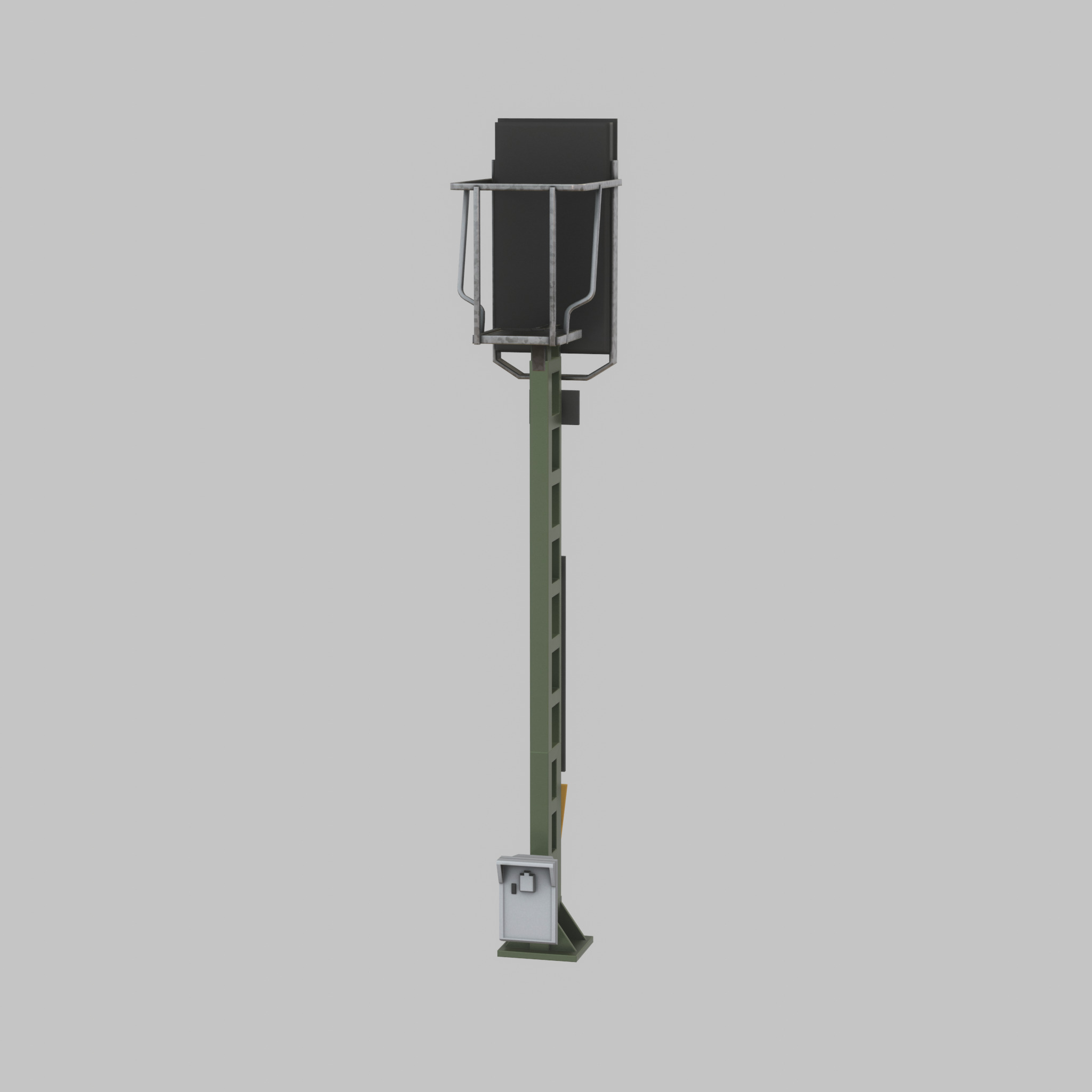 KS Railway Signal Post 4500mm Version-7 Low-poly 3D model_26