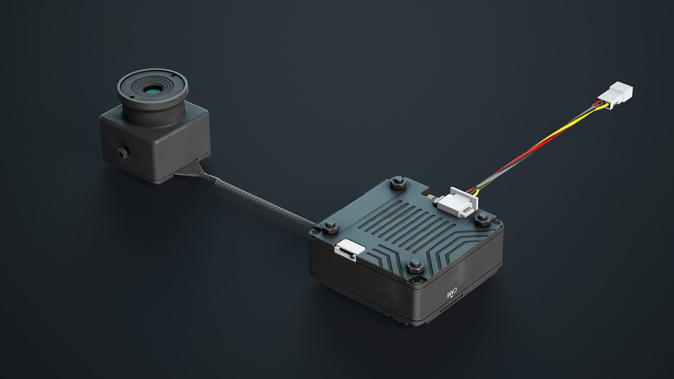 FPV Drone Parts Set Vol 2 Low-poly 3D model_1