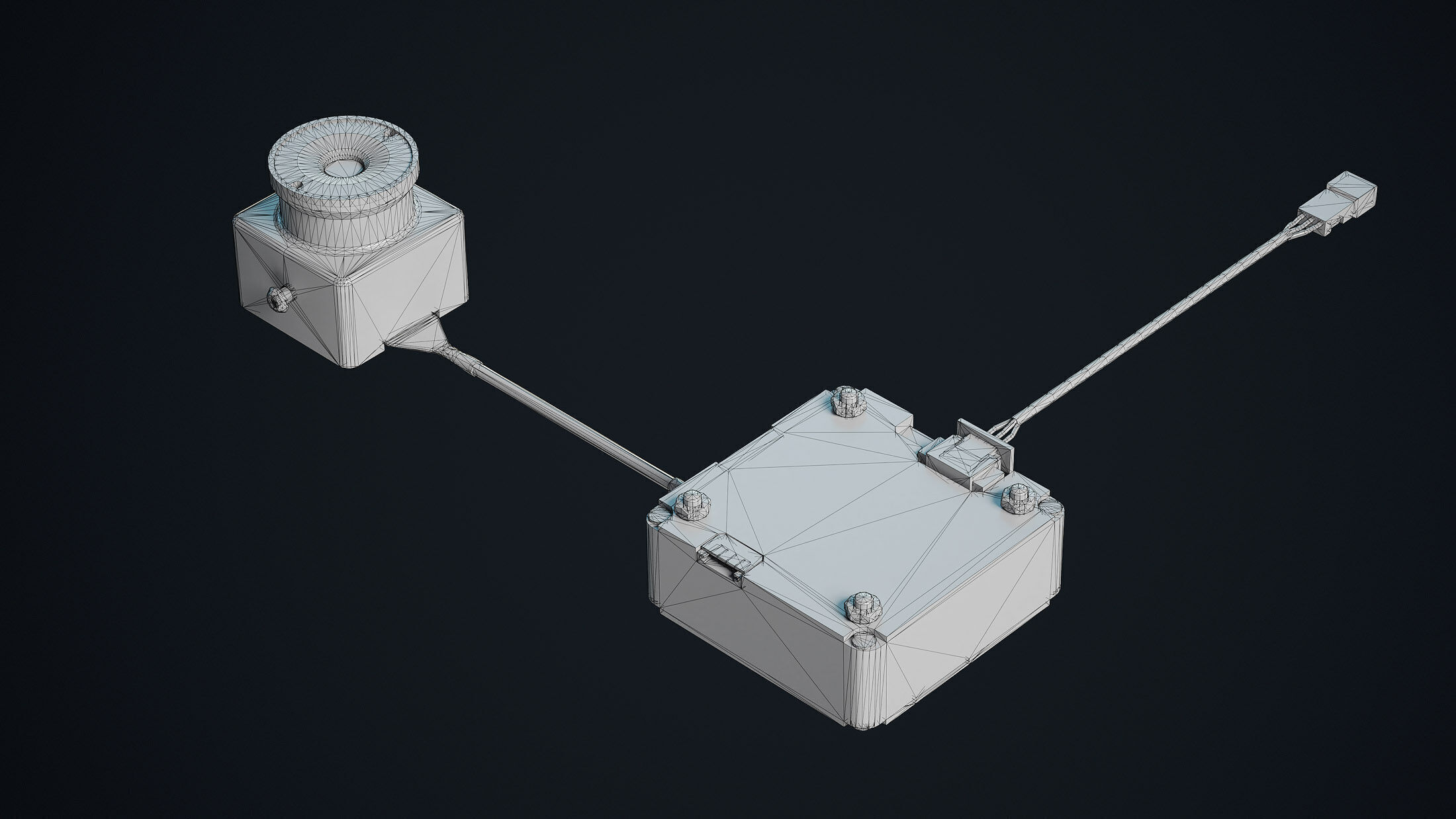 FPV Drone Parts Set Vol 2 Low-poly 3D model_3