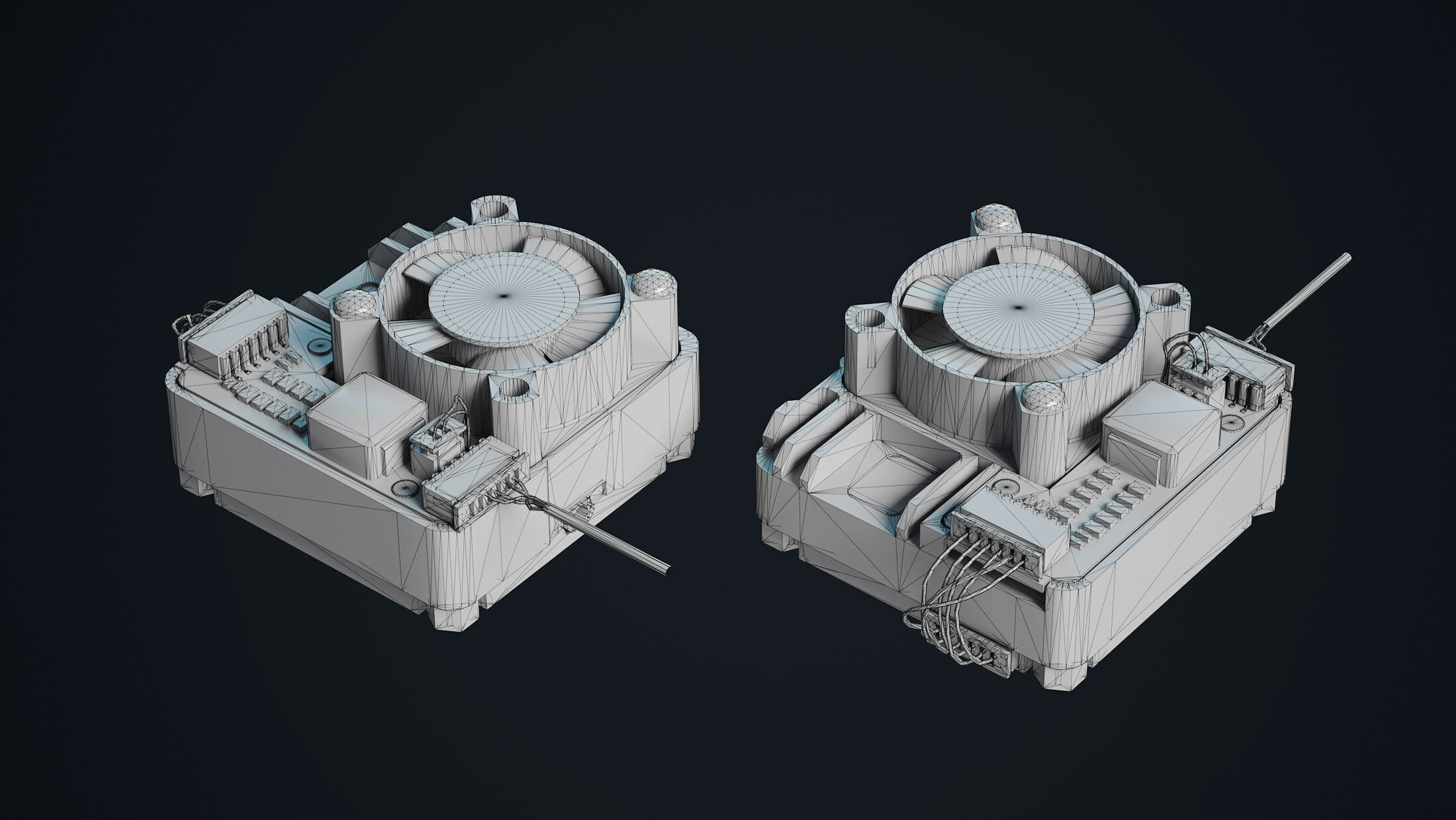 FPV Drone Parts Set Vol 2 Low-poly 3D model_13