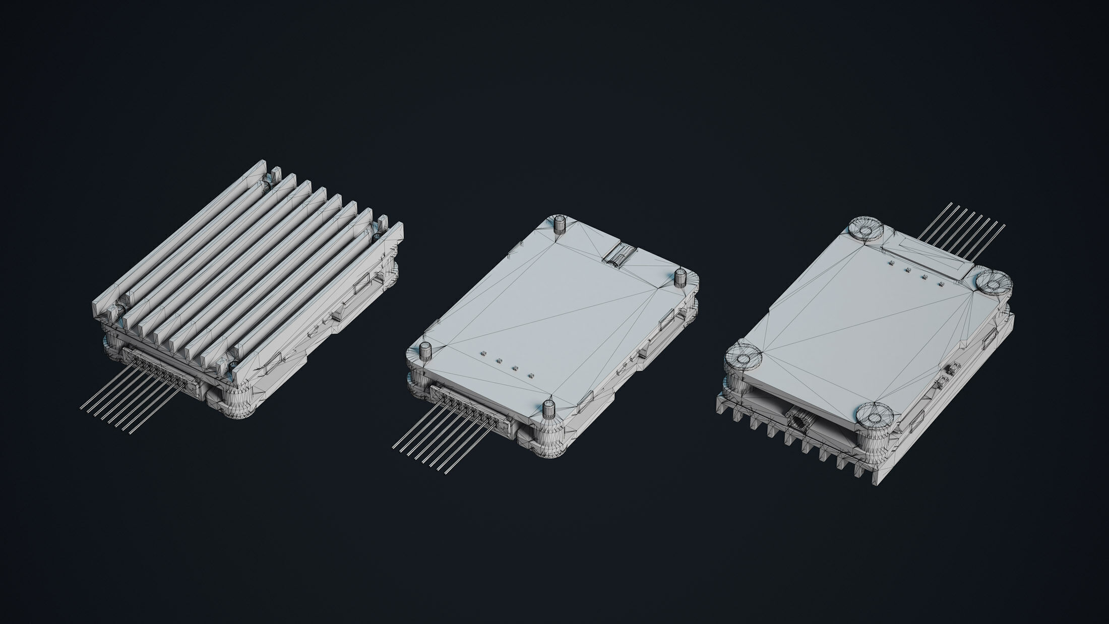 FPV Drone Parts Set Vol 2 Low-poly 3D model_15