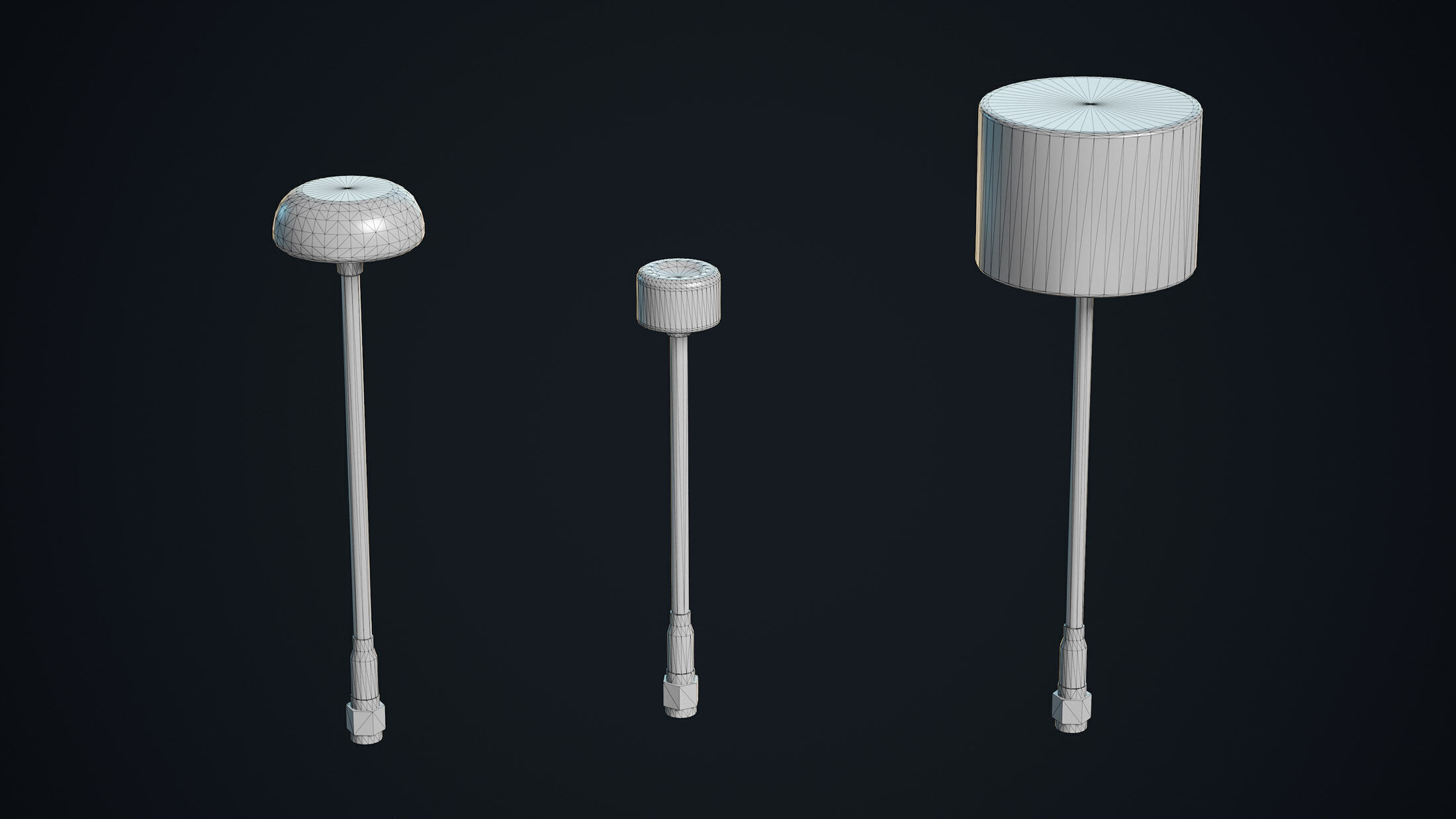 FPV Drone Parts Set Vol 2 Low-poly 3D model_17