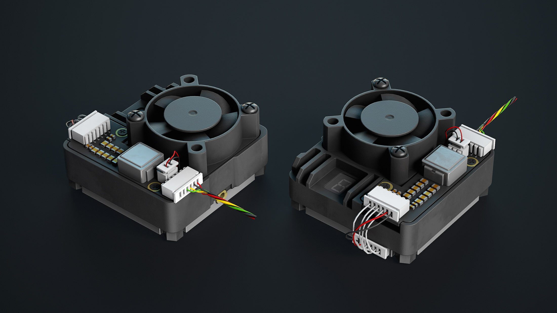 FPV Drone Parts Set Vol 2 Low-poly 3D model_12