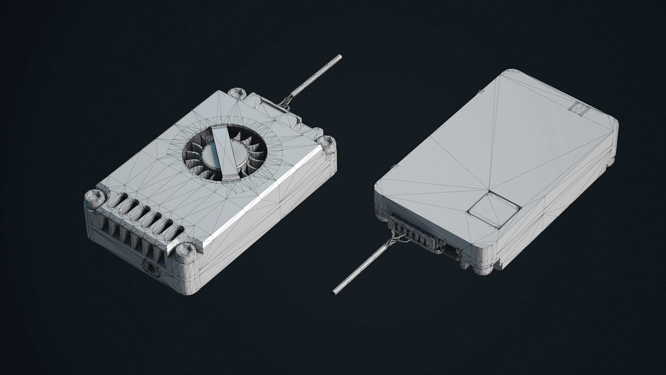 FPV Drone Parts Set Vol 2 Low-poly 3D model_11