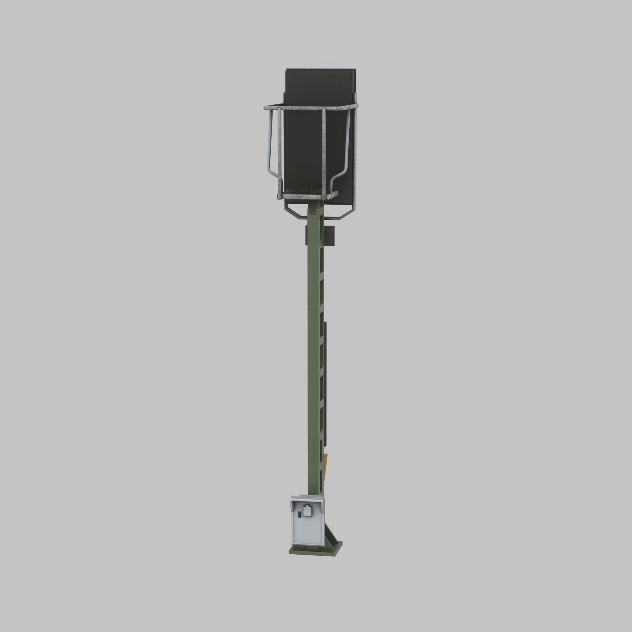 KS Railway Signal Post 4500mm Version-8 Low-poly 3D model_29